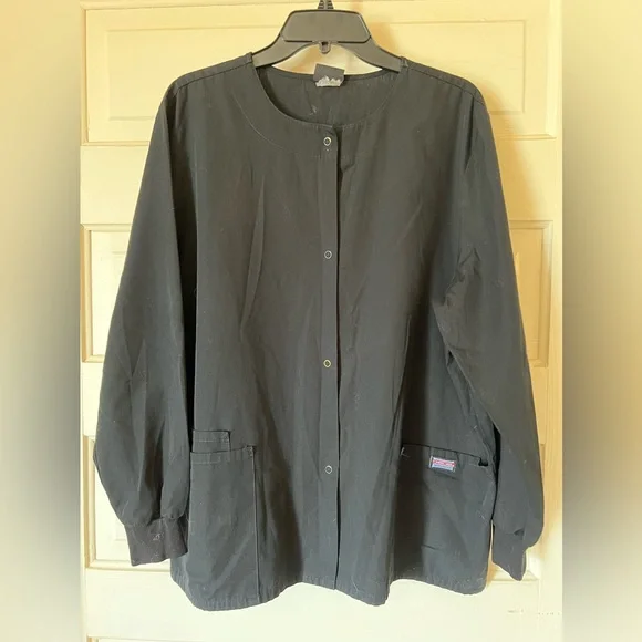 WOMENS CHEROKEE SNAP FRONT WARM UP JACKET - Picture 1 of 2